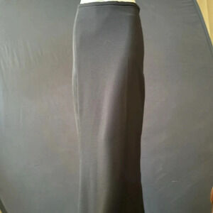 NWT bisoi- bisou Michele bohbot black maxi skirt size 6 deadstock